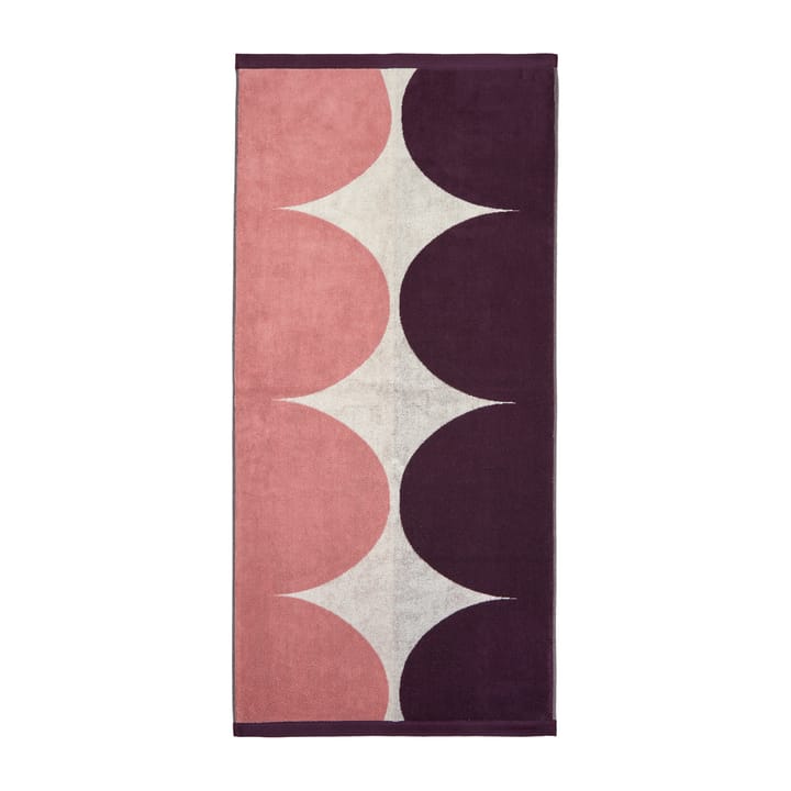 Härkä badehåndklæde 150x70 cm - hvid-lyserød-rød - Marimekko