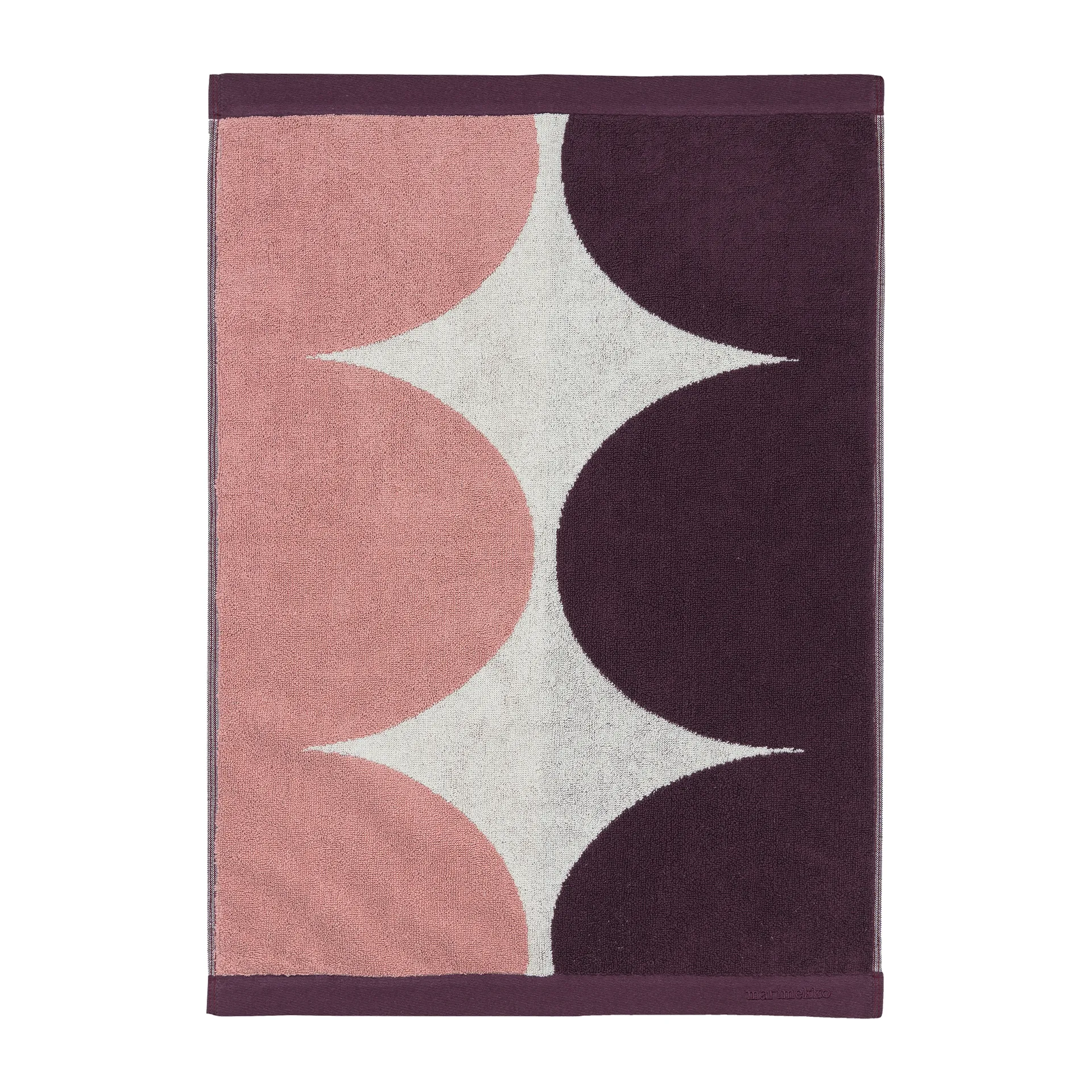 Härkä håndklæde 70x50 cm, hvid-lyserød-rød Marimekko