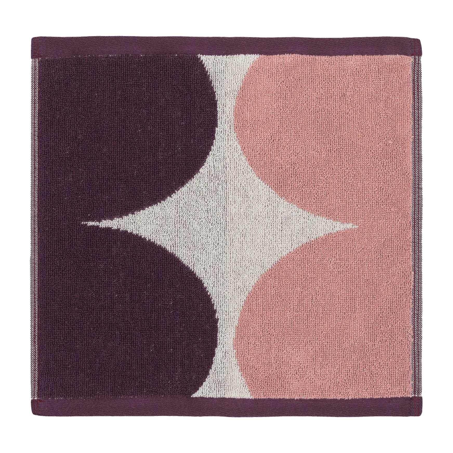 Härkä håndklæde mini 30x30 cm, hvid-lyserød-rød Marimekko
