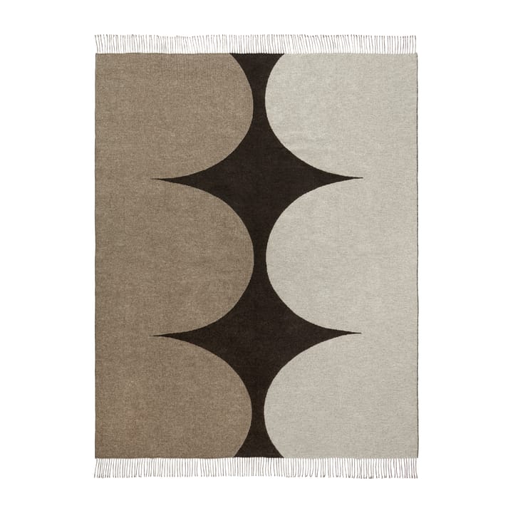 Härkä plaid 170x130 cm - sort-brun-beige - Marimekko