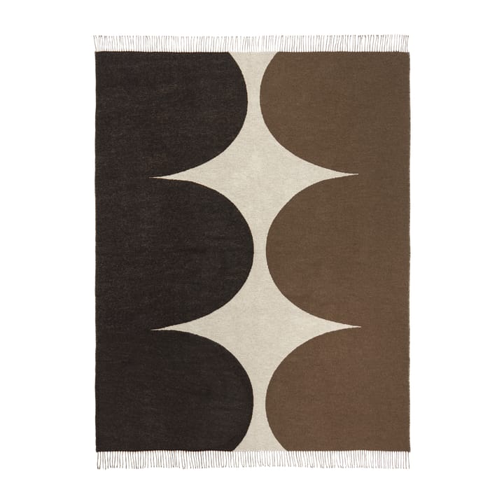 Härkä plaid 170x130 cm - sort-brun-beige - Marimekko