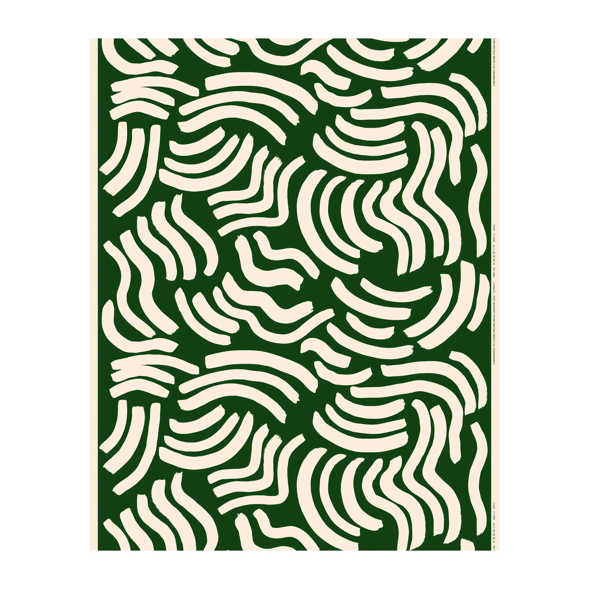 Hyräily voksdug, Green/Cotton Marimekko