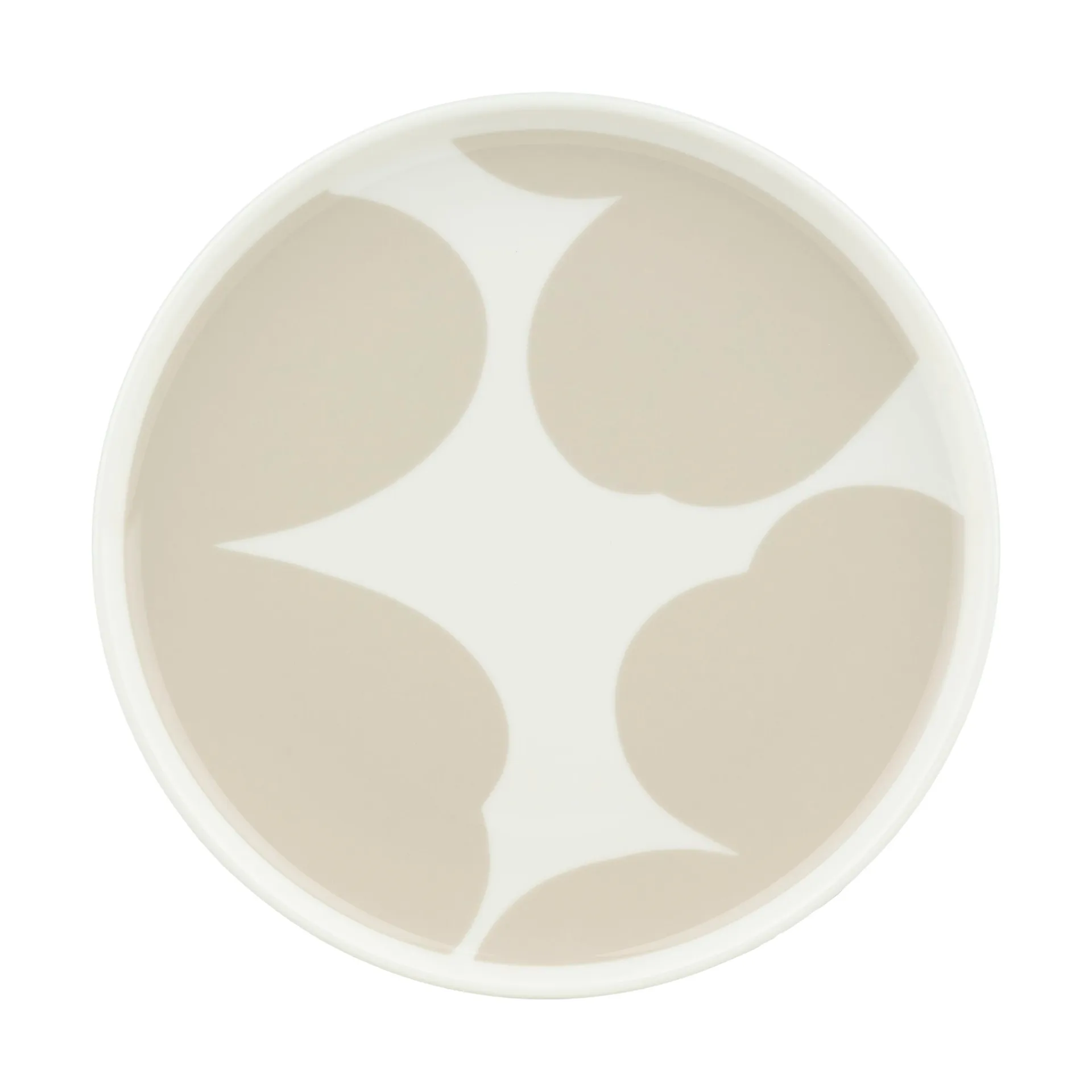 Iso Unikko assiet Ø20 cm, White-straw Marimekko