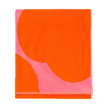 Iso Unikko badehåndklæde - Pink-orange red, 100x180 cm - Marimekko