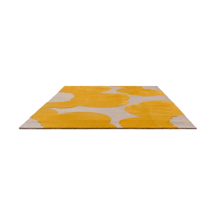 Iso Unikko uldtæppe, Yellow, 250x350 cm Marimekko