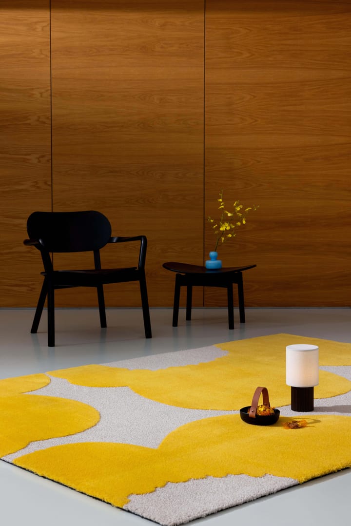 Iso Unikko uldtæppe, Yellow, 250x350 cm Marimekko