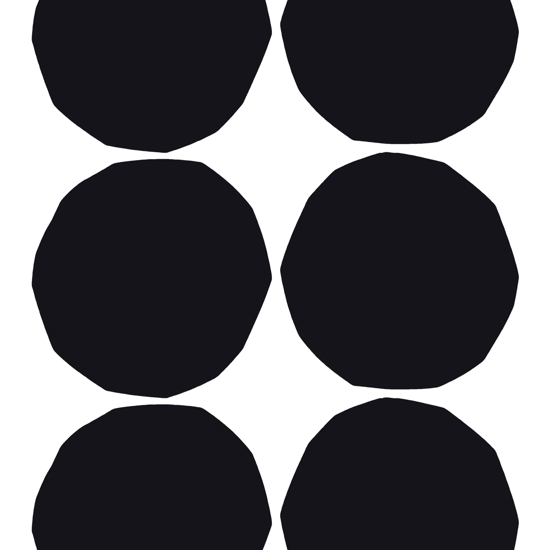 Isot Kivet tekstil, sort-hvid Marimekko