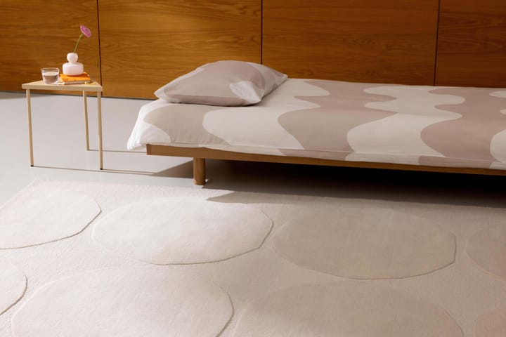 Isot Kivet uldtæppe, Natural White, 200x280 cm Marimekko