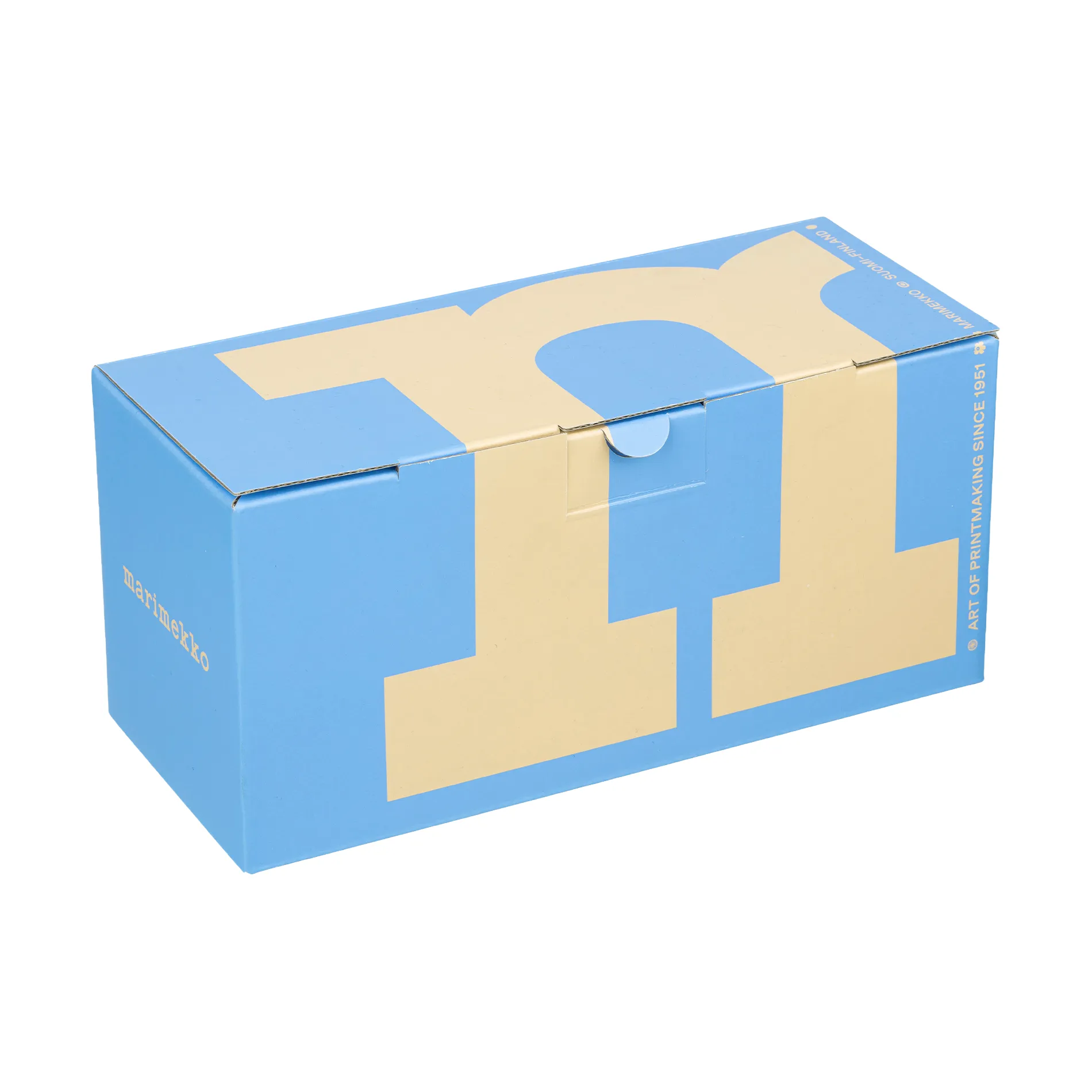 Juhla Unikko krus 25 cl 2-pak, White-light blue-sand-orange red Marimekko