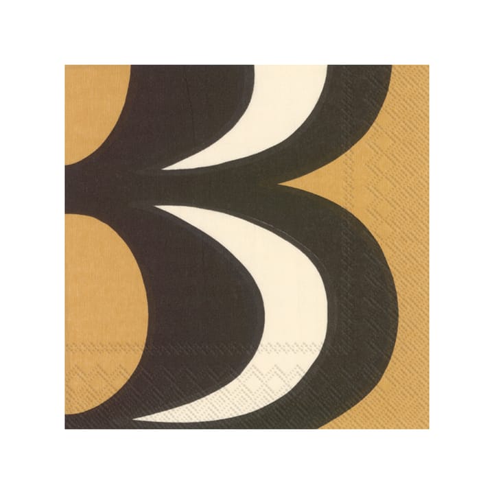 Kaivo servietter 33x33 cm 20-pak - Black/Cream - Marimekko