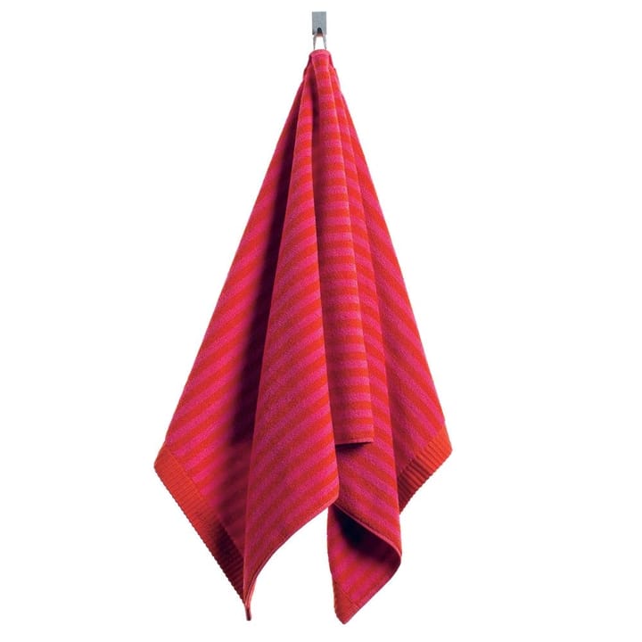 Kaksi Raitaa håndklæde rød - håndklæde - Marimekko