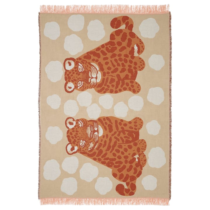 Kaksoset plaid 130x180 cm - Beige/Orange/Brun - Marimekko
