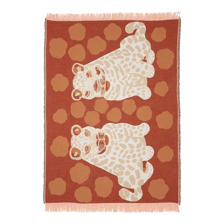 Kaksoset plaid 130x180 cm - Beige/Orange/Brun - Marimekko
