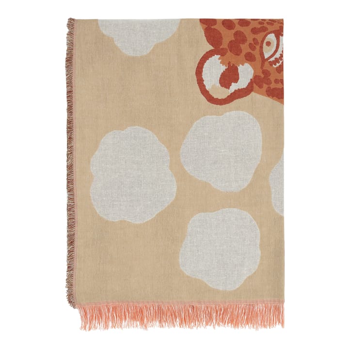Kaksoset plaid 130x180 cm - Beige/Orange/Brun - Marimekko