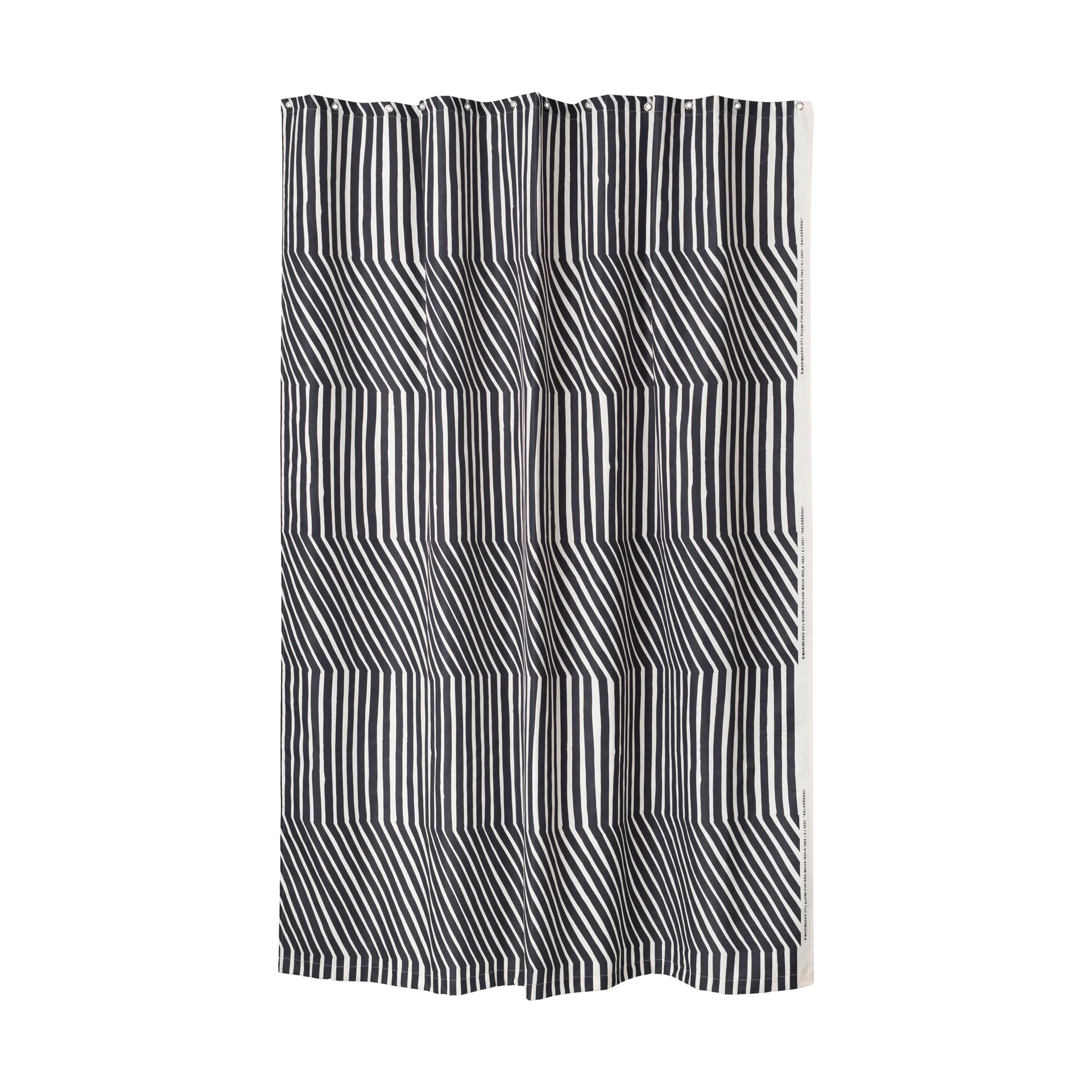 Kalasääski bruseforhæng 180x200 cm, Off white-charcoal Marimekko