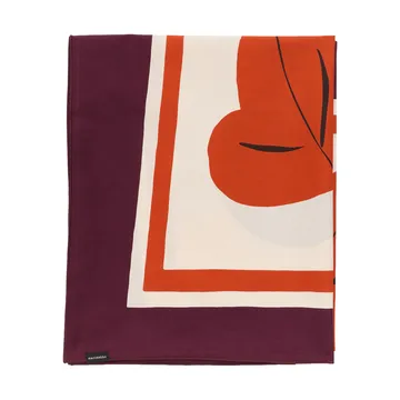 Kukasta Kukkaan dug - Hay-plum-bronze-terracotta, 140x140 cm - Marimekko