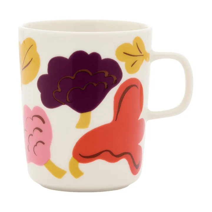 Kukasta Kukkaan krus - White-pink-terrac-plum, 25 cl - Marimekko