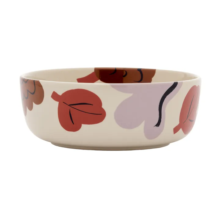 Kukasta Kukkaan skål - Stentøj-blomme-bronze-terracotta, 40 cl - Marimekko