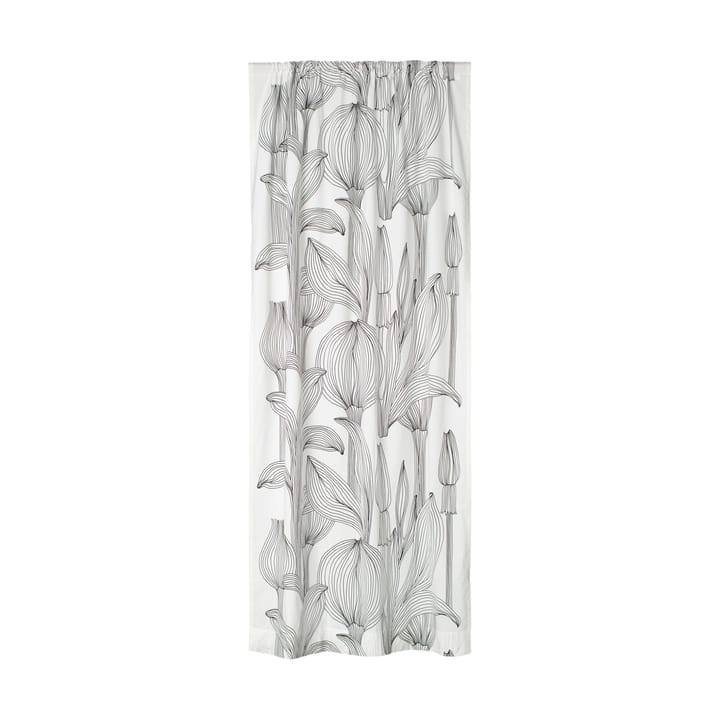 Kukat Puhkeavat gardinlængde 135x245 cm, White-black Marimekko