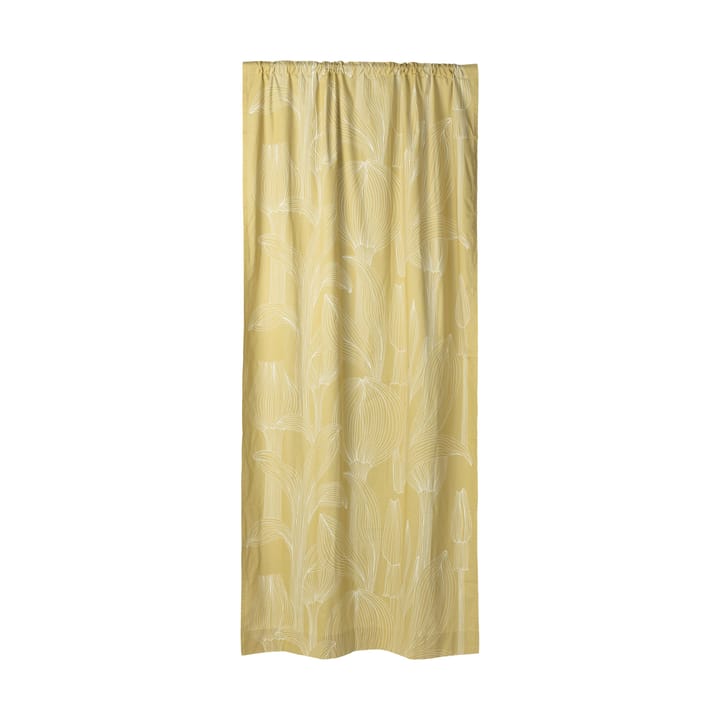 Kukat Puhkeavat gardinlængde 135x250 cm - Khaki-white - Marimekko