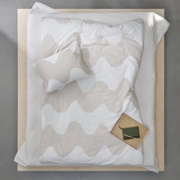 Lokki dynebetræk 150x210 cm - Beige/Hvid - Marimekko