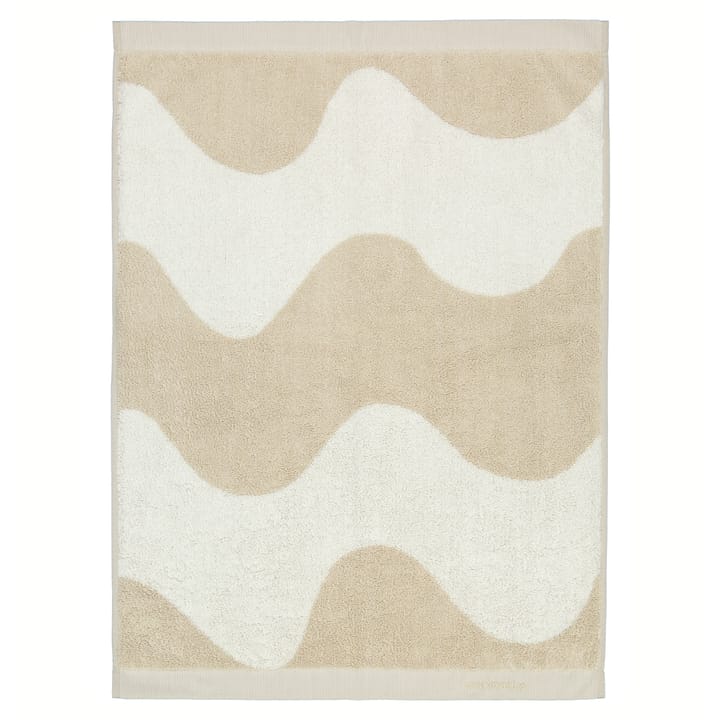 Lokki håndklæde beige/hvid - 50x70 cm - Marimekko
