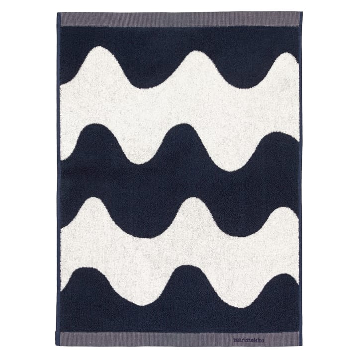 Lokki håndklæde mørkeblå/hvid - 50x70 cm - Marimekko