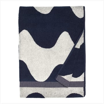 Lokki håndklæde mørkeblå/hvid - 70x140 cm - Marimekko