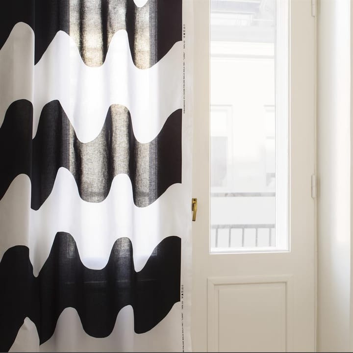 Lokki tekstil, sort-hvid Marimekko
