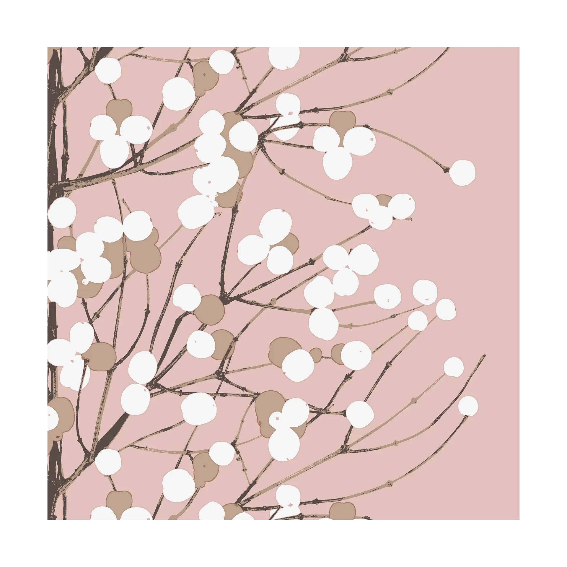 Lumimarja servietter 33x33 cm 20-pak, Rose Marimekko