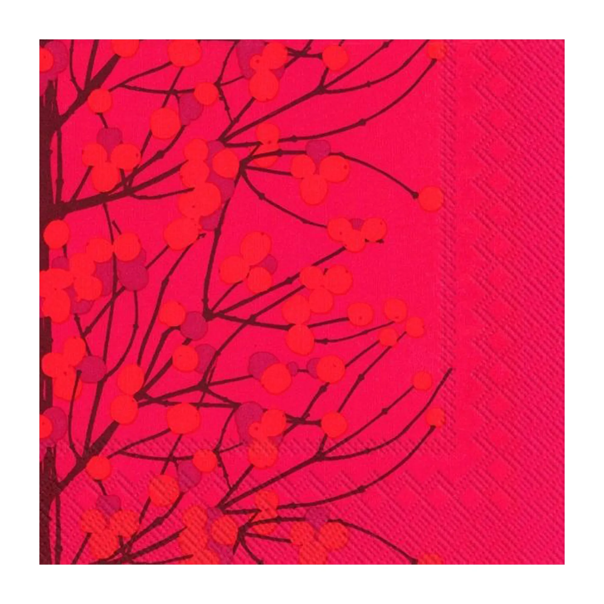 Lumimarja servietter 40x40 cm 20-pak, Red Marimekko
