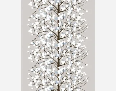 Lumimarja tekstil, beige Marimekko