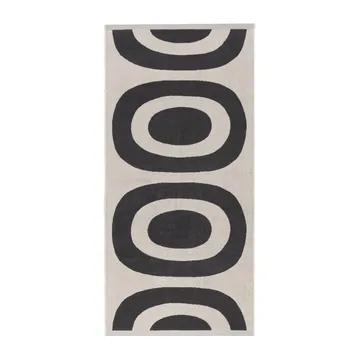 Melooni badehåndklæde 70x150 cm - Charcoal/Offwhite - Marimekko