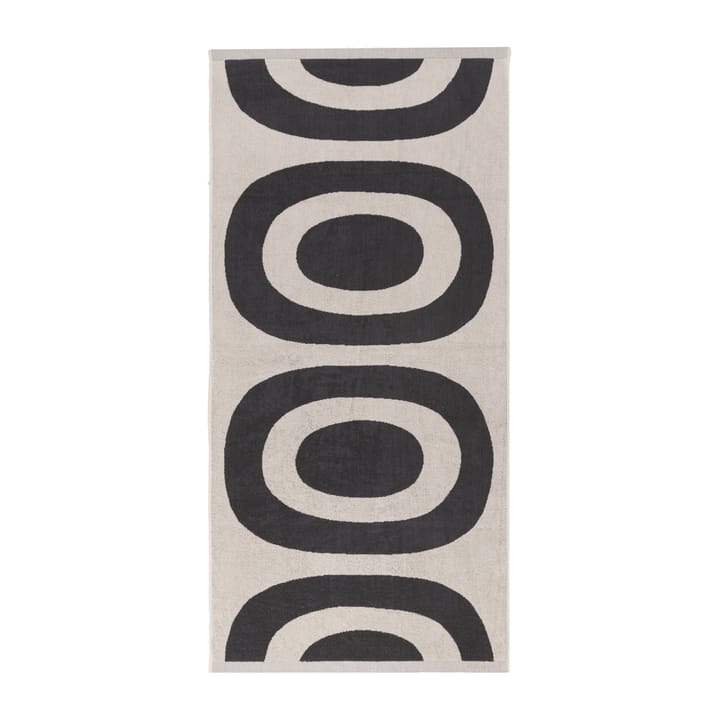 Melooni badehåndklæde 70x150 cm, Charcoal/Offwhite Marimekko