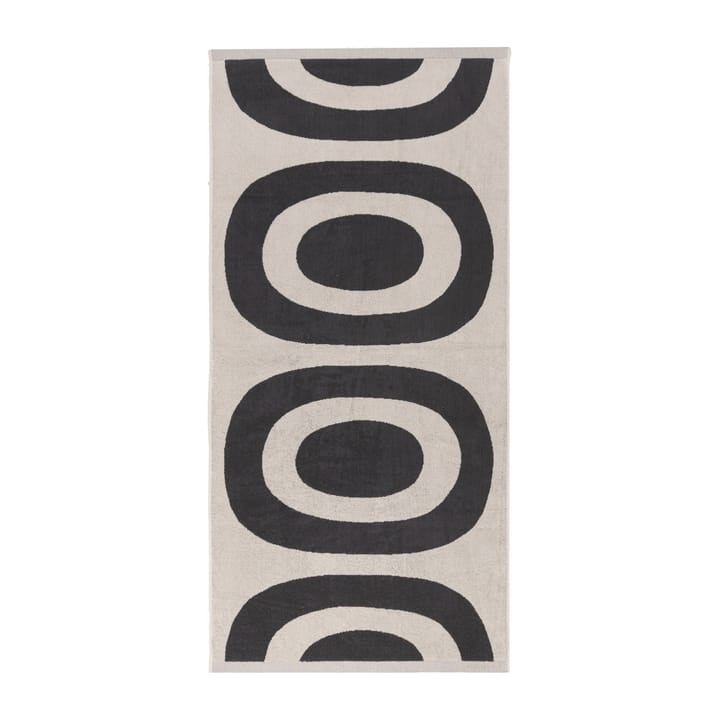 Melooni badehåndklæde 70x150 cm - Charcoal/Offwhite - Marimekko