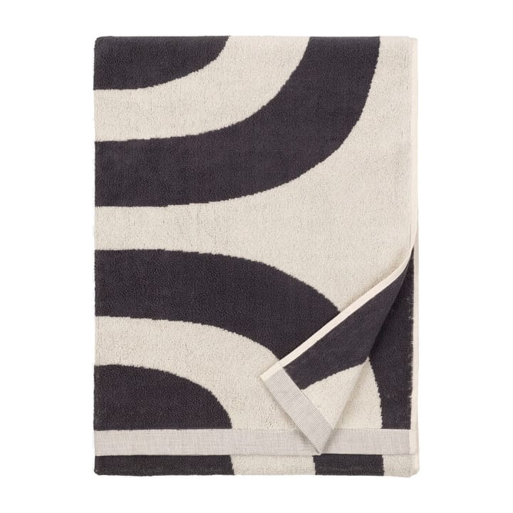 Melooni badehåndklæde 70x150 cm, Charcoal/Offwhite Marimekko