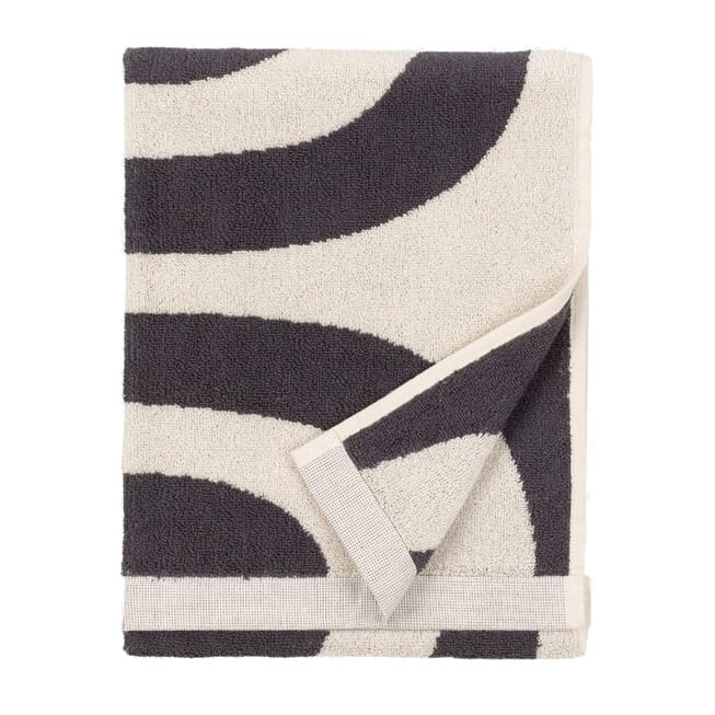 Melooni håndklæde 50x70, Charcoal/Offwhite Marimekko