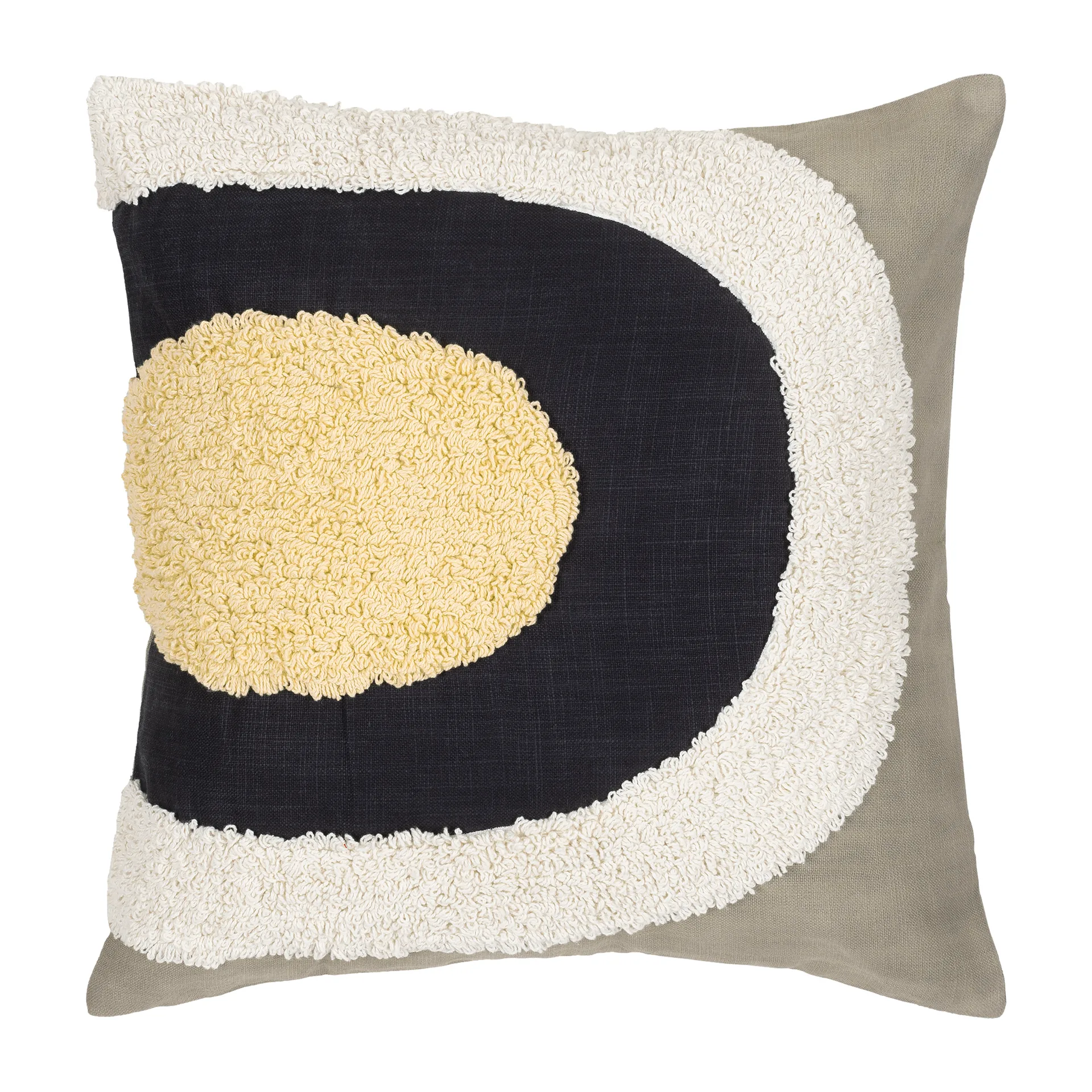 Melooni pudebetræk 50x50 cm, grå-hvid-gul Marimekko