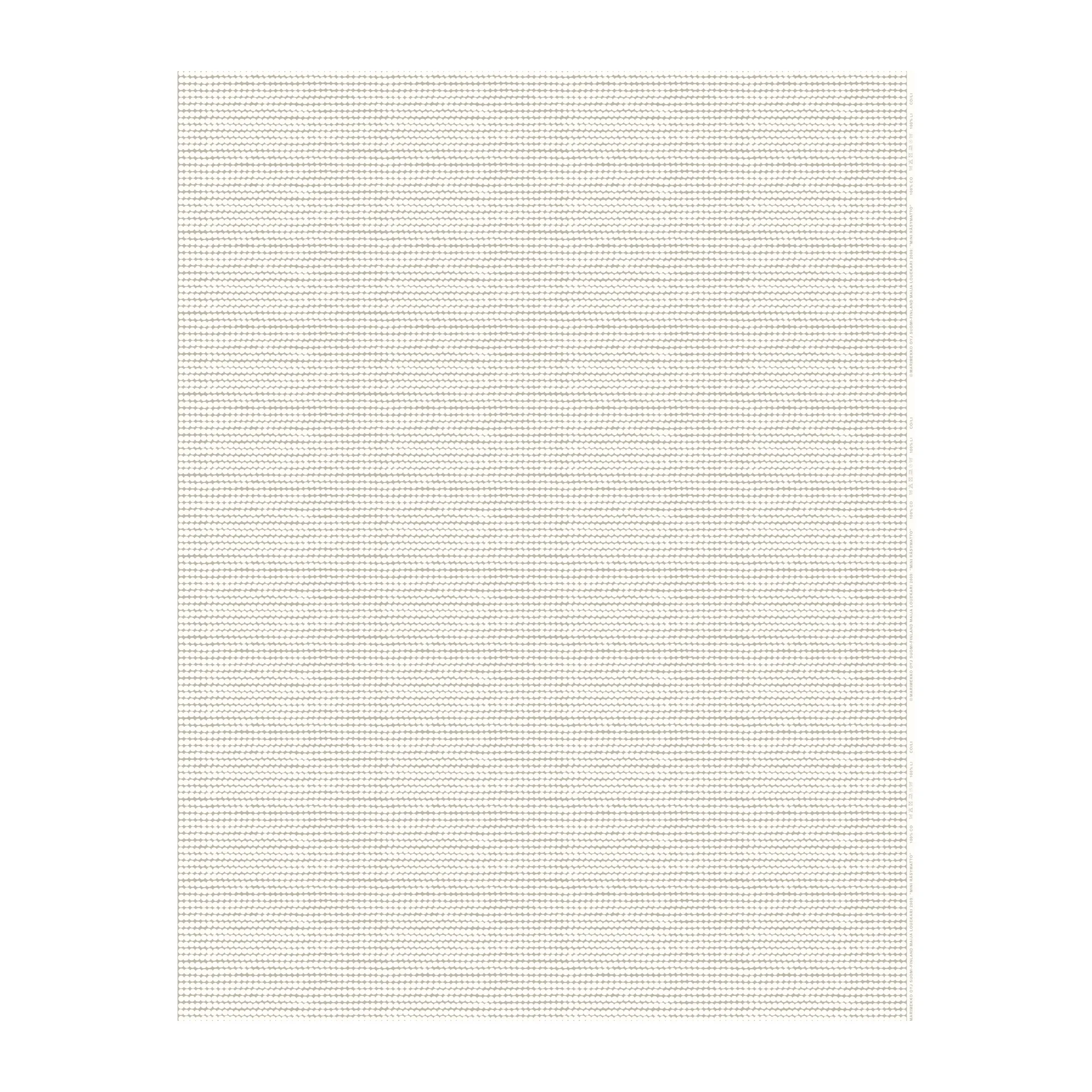 Mini Räsymatto bomuldsstof, beige-hvid Marimekko