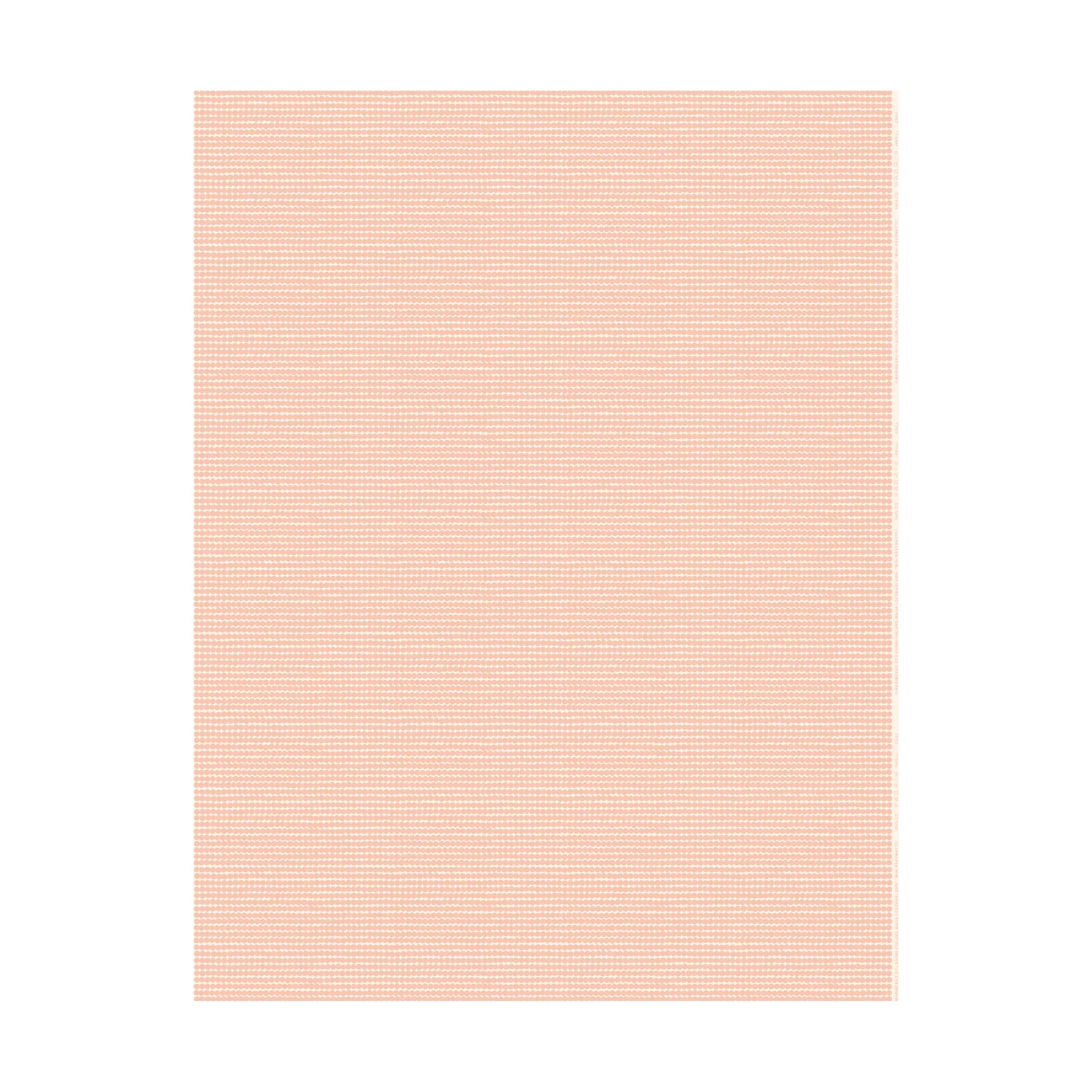 Mini Räsymatto bomuldsstof, Cotton-peach Marimekko