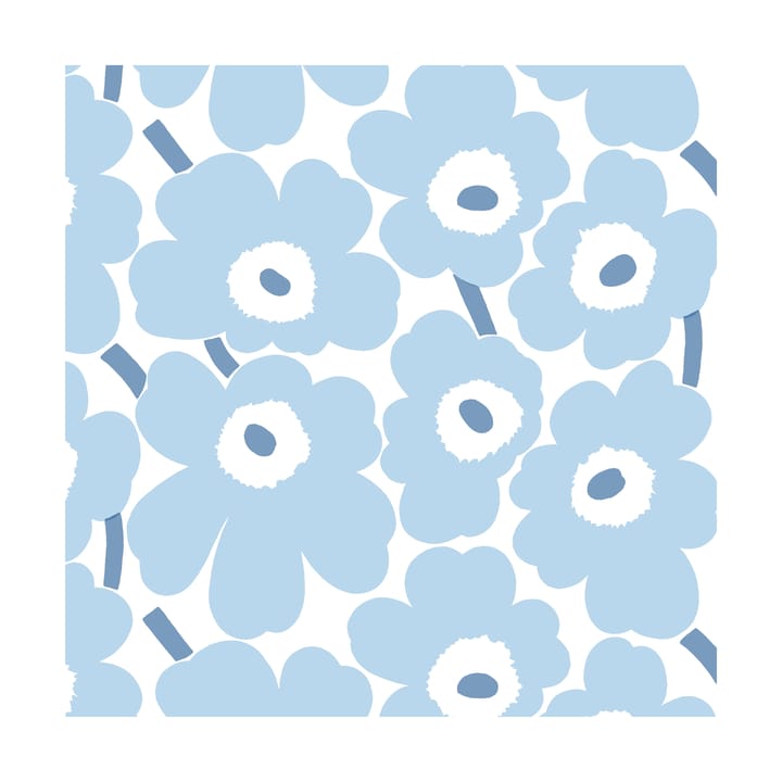 Mini Unikko servietter 20-pak - Light Blue-White - Marimekko