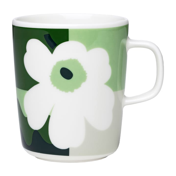 MM Co-Created krus 25 cl, Hvid/Grøn/Sort Marimekko