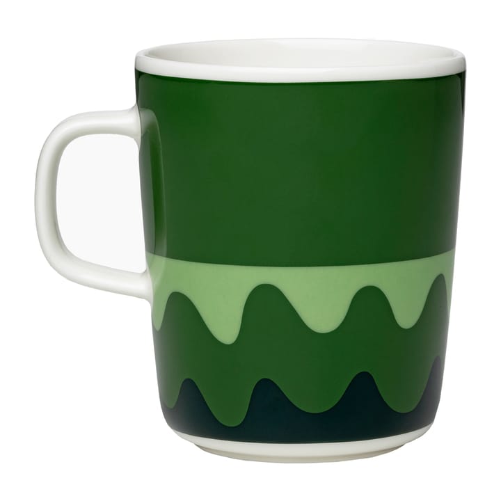 MM Co-Created krus 25 cl, Hvid/Grøn/Sort Marimekko