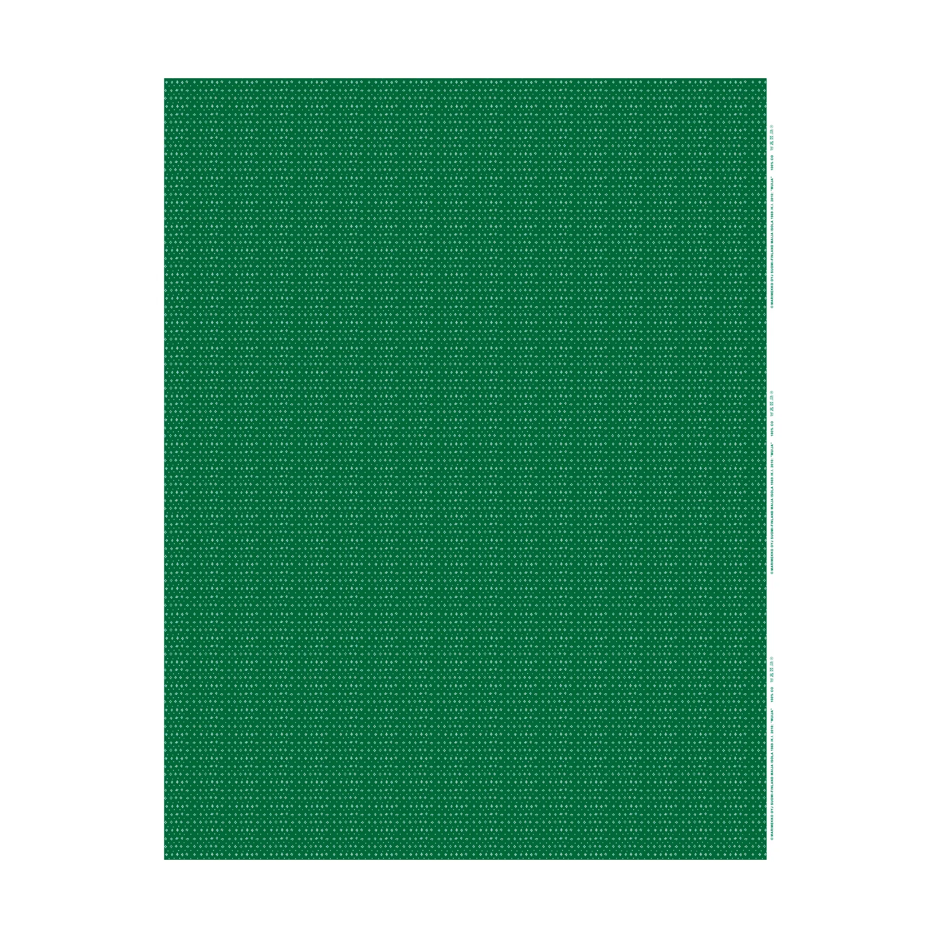 Muija stof bomuld-hør, Green Marimekko