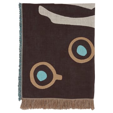 Musta Tamma plaid 130x180 cm - Brun/Hvid/Blå - Marimekko