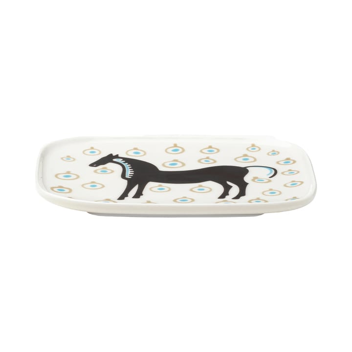 Musta Tamma tallerken 12x15 cm, Hvid/Brun/Beige Marimekko