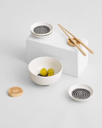 Oiva Räsymatto skål 3 dl - sort og hvid - Marimekko