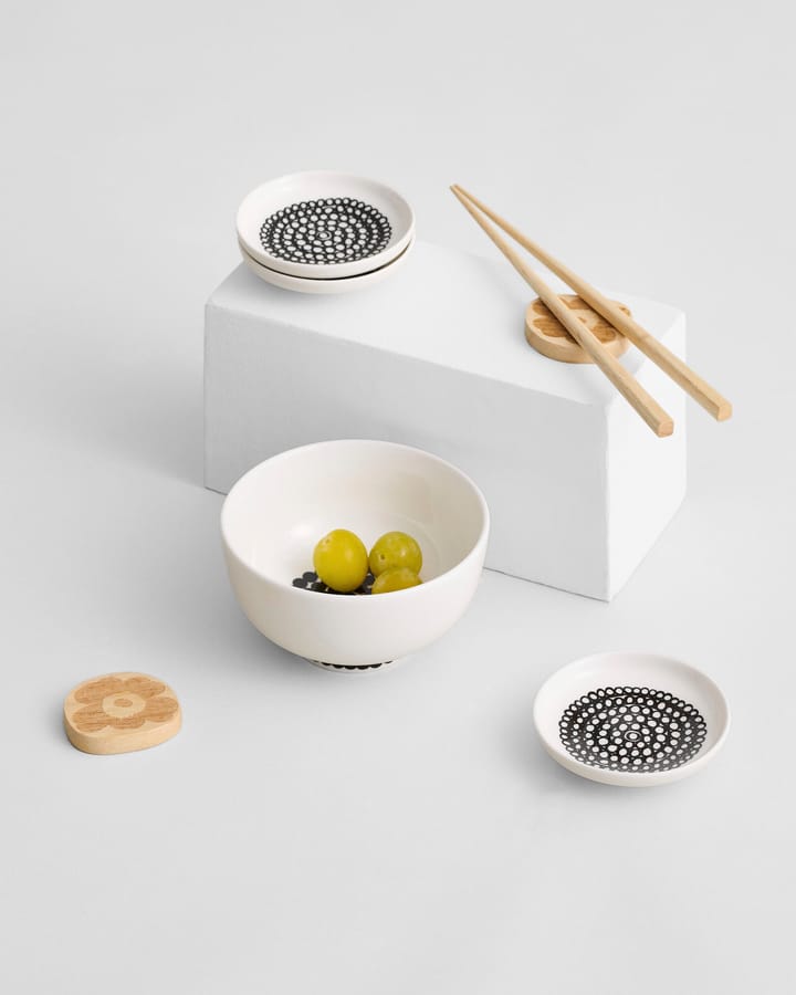 Oiva Räsymatto skål 3 dl, sort og hvid Marimekko