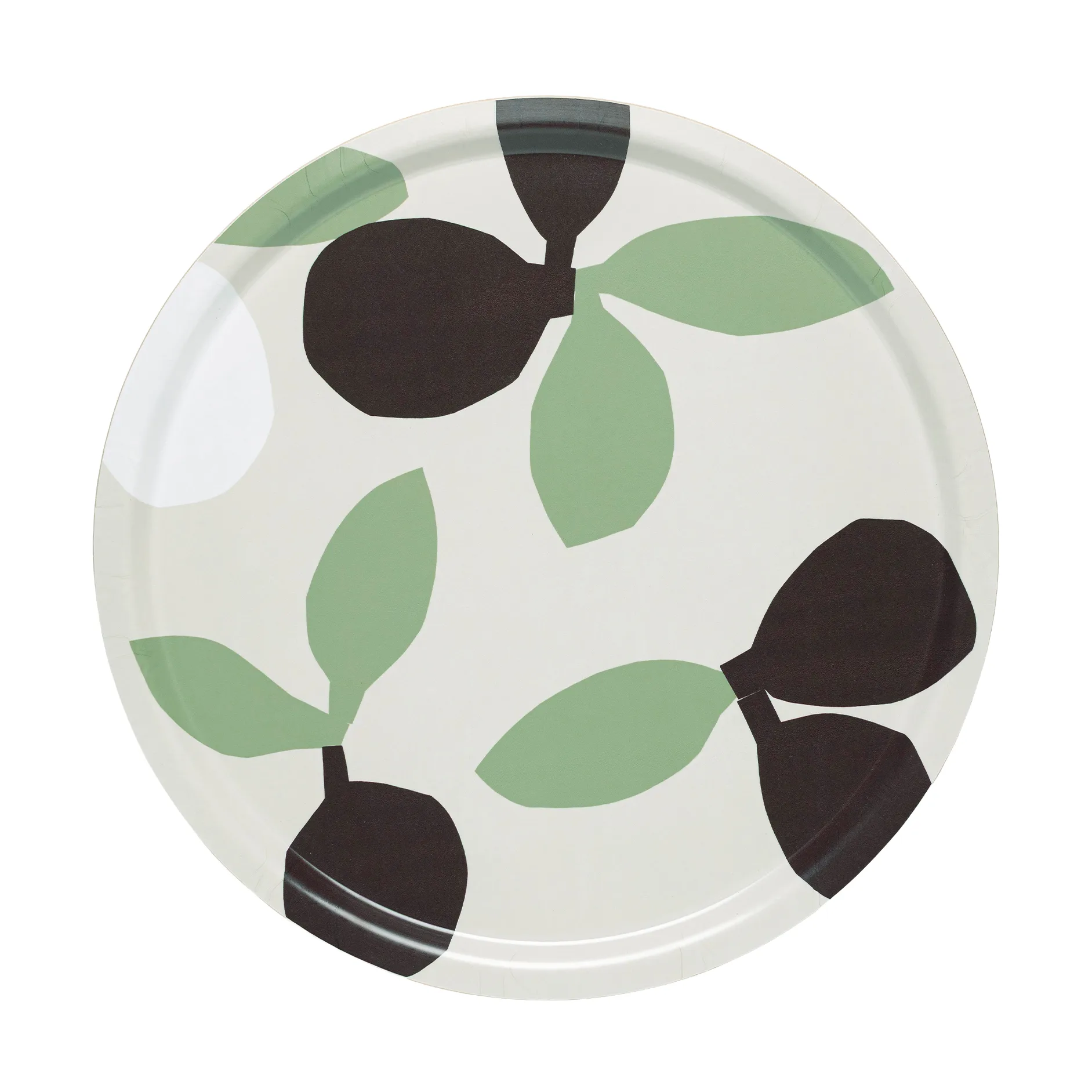 Omppo bakke, Linen, sage, black brown, white, 46 cm Marimekko