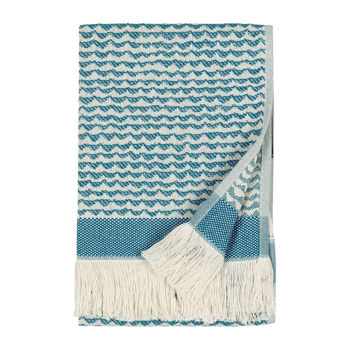 Papajo håndklæde offwhite/turkis - 30x50 cm - Marimekko